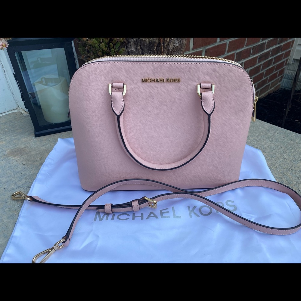 Michael Kors Cindy Medium Saffiano Leather Satchel